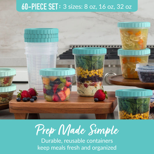 Bentgo® Prep Twist-Top Containers (60-Piece)