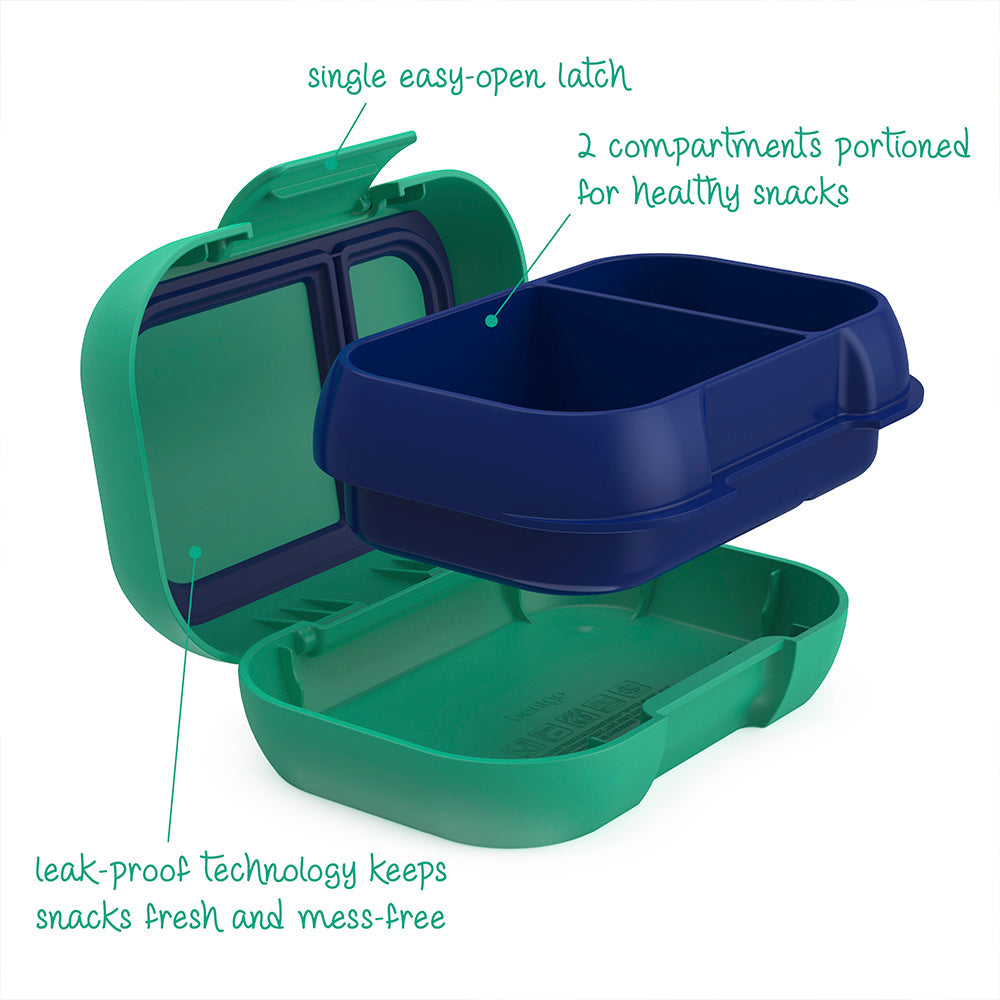 Bentgo® Chill Kids Lunch & Snack Box - Green/Navy