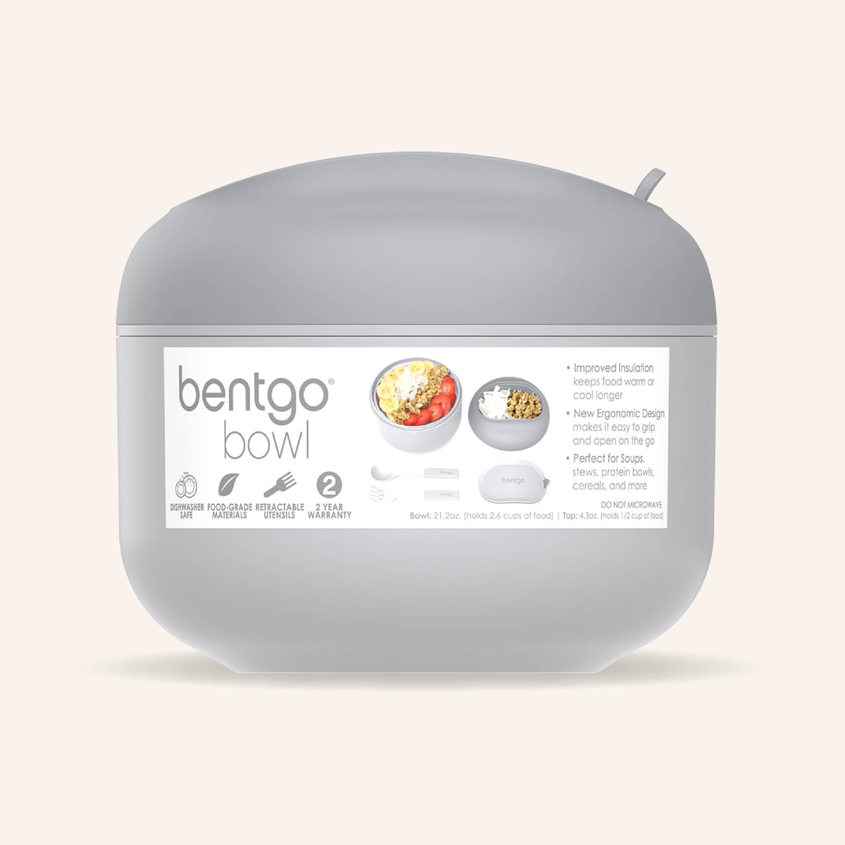 Bentgo® Bowl (2-Pack) - Gray | Packaging